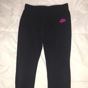 kids black nike leggings